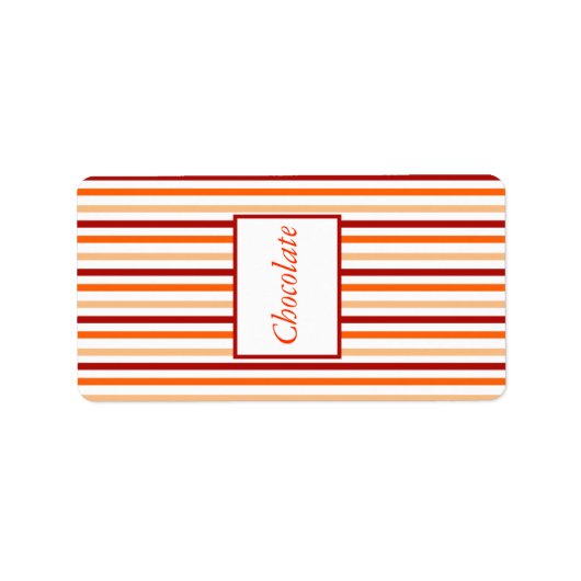 1.25インチx 2.75インチHershey's Orange Tiger Lilly、ストリップ ラベル (正面)