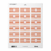 1.25インチx 2.75インチHershey's Orange Tiger Lilly、ストリップ ラベル (フルシート)