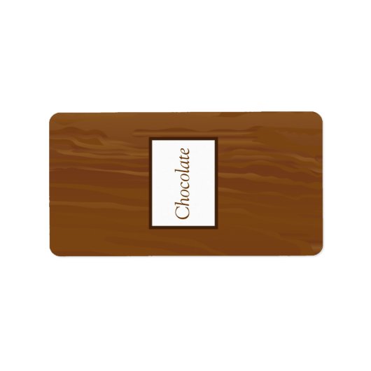 1.25インチx 2.75インチHershey's Wooden PlankフローラWeddin ラベル (正面)