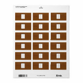 1.25インチx 2.75インチHershey's Wooden PlankフローラWeddin ラベル (フルシート)