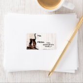 1.25"x2.75インチのクリスマスブーツ田舎の田舎西部 ラベル (インサイチュ)