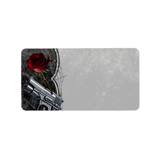 1.25"x2.75インチの郵送先住所Haruting Adeline Zade ラベル (正面)