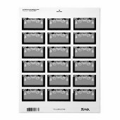 1.25"x2.75インチメイリングアドレスダイヤモンドジュエリーNeckla ラベル (フルシート)