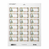 1.25"x2.75インチメーリングアドレスラグーナビーチturtle ラベル (フルシート)