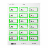 1.25"x2.75インチ郵送先住所10代スニーカーChevr ラベル (フルシート)