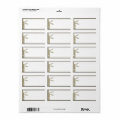 1.25"x2.75インチ郵送先住所Bamboo Bliss ラベル (フルシート)