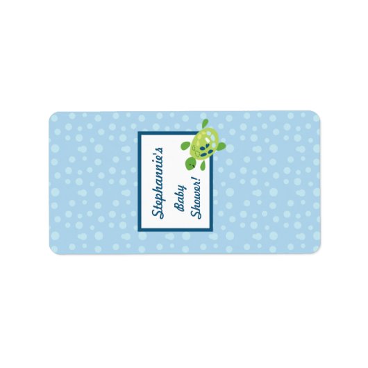 1.25 x 2.75インチHersheyのミニチュアタートルリーフ海 ラベル (正面)