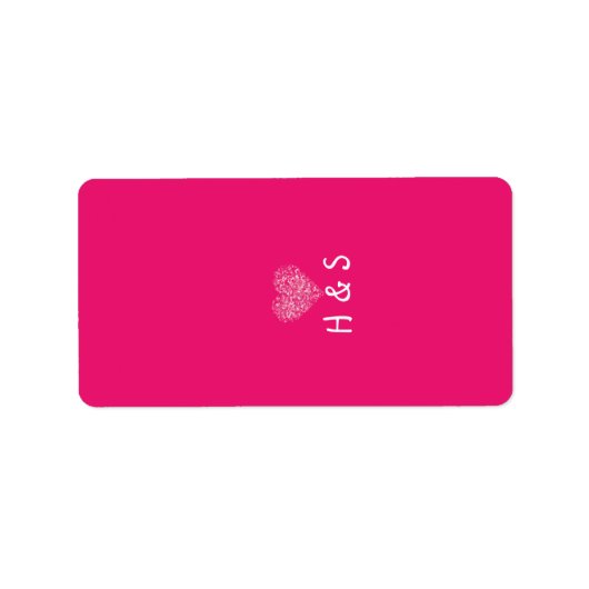 1.25 x 2.75インチHersheyのミニチュアピンクフローラ花びら ラベル (正面)