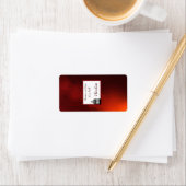 1.25 x 2.75インチHersheysミニチュアマルーン灯 ラベル (インサイチュ)