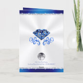 1、2、または3 PHOTO、65thの結婚アニバーサリーカード カード (裏面)