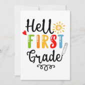 1/2- 一年生のTシャツ, 一年生の生徒 招待状 (正面)