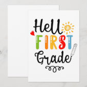 1/2- 一年生のTシャツ, 一年生の生徒 招待状 (正面/裏面)