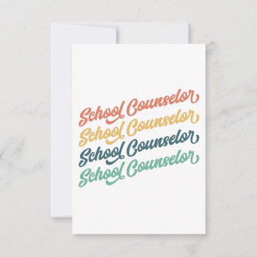 1/2-新学期ヴィンテージスクールカウンセラー サンキューカード (正面)