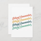 1/2-新学期ヴィンテージスクールカウンセラー サンキューカード (正面/裏面)