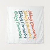 1/2-新学期ヴィンテージスクールカウンセラー タペストリー (正面(横))