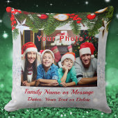 1、2 枚の写真、パーソナライズ、クリスマス ピロー