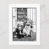 1、2、私の靴の韻をバックル子供部屋 ポストカード (正面)