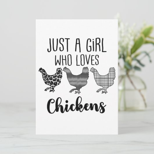 1/2、鶏を愛する女おもしろいの子 サンキューカード (スタンド正面)