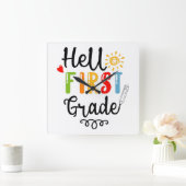 1/2-1年生のシャツ、1年生 スクエア壁時計 (ホーム)