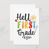 1/2-1年生のシャツ、1年生 出欠カード (正面/裏面)