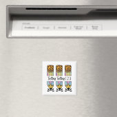 1 2 3テスト日シャツテスト日先生試験テスト マグネット (インサイチュ (食洗機))