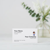 1-2-3作られた明白で白い名刺への簡単 名刺 (スタンド正面)