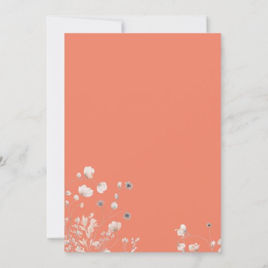 1、2、3小さなかぼちゃの赤ちゃんシャワー 招待状 (裏面)