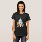 1 2 3誕生日動物子供の誕生日パーティー Tシャツ (正面フル)