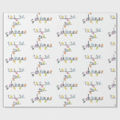 1 2 3...シャインベビー ラッピングペーパー (フラット)