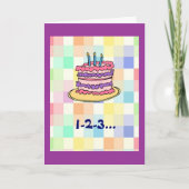 1-2-3...誕生日! カード (正面)