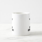 1-2-3-4私は親指戦争を宣言します コーヒーマグカップ (中央)
