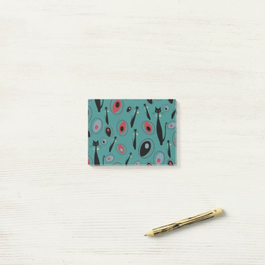 1.3世モダン紀半ばの原猫 ポストイット (デスク上)