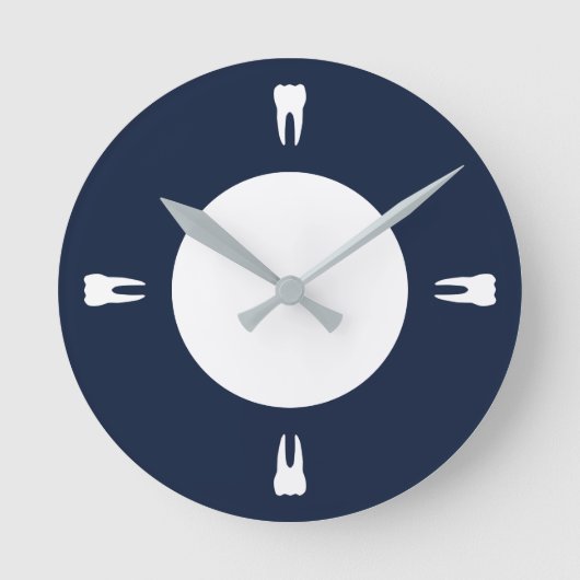 1/4時間歯 ラウンド壁時計 (正面)