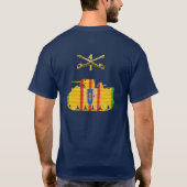 1/4枚の騎兵隊VSR M113 ACAVのワイシャツ Tシャツ (裏面)