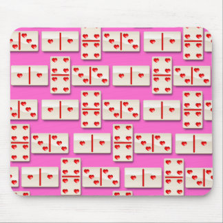 1-4-3ハートのドミノ マウスパッド