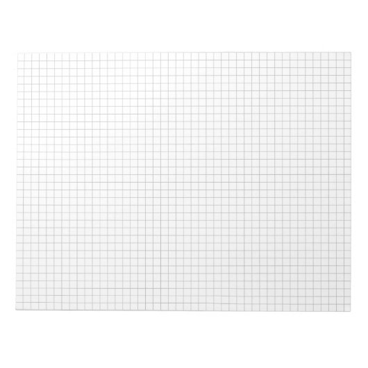 1/4 in Large Graph Paper Note Pad (Grid / Squares) ノートパッド (正面)
