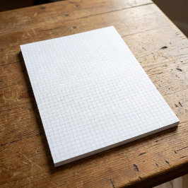 1/4 in Large Graph Paper Note Pad (Grid / Squares) ノートパッド
