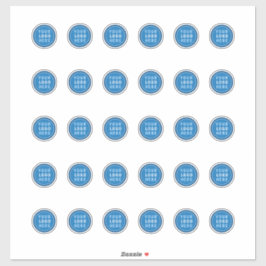 1.5インチの会社ロゴビニールステッカー テンプレート 30個セット シール