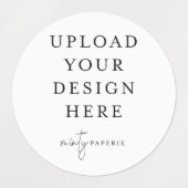 1.5インチラウンド防水ビニールシール ラベル (デザイン1)