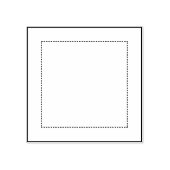 1.5インチ仕上げサイズキルトスクエア(1/4インチシーム付) ラバースタンプ (インプリント)