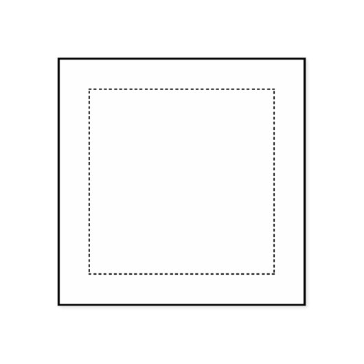 1.5インチ仕上げサイズキルトスクエア(1/4インチシーム付) ラバースタンプ (インプリント)
