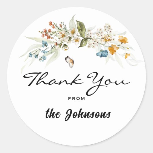 1.5インチ封筒またはシャワー特典(20) ラウンドシール (正面)