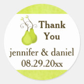 1.5インチ結婚式の引き出物ステッカー |完璧なペア ラウンドシール (正面)