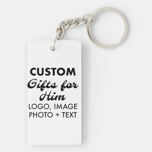 1.5インチx 2.75インチAcrylic Keychainカスタムギフト キーホルダー (裏面)