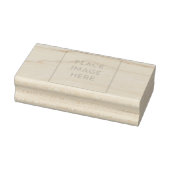 1.5インチx 3インチの木製アートスタンプ ラバースタンプ (スタンプ)