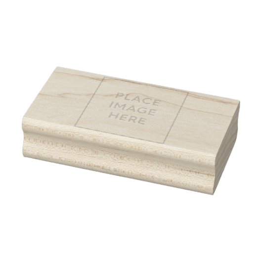 1.5インチx 3インチの木製アートスタンプ ラバースタンプ (スタンプ)