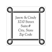 1.5スクエアセルフインキングスタンプカップル差出人住所 セルフインキングスタンプ (デザイン)