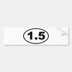 1.5マイルのバンパーステッカー バンパーステッカー