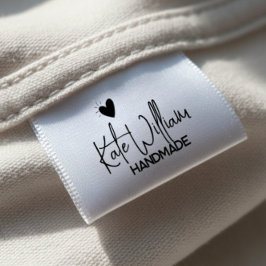 1.5" Custom Clothing label for handmade item グログランリボン