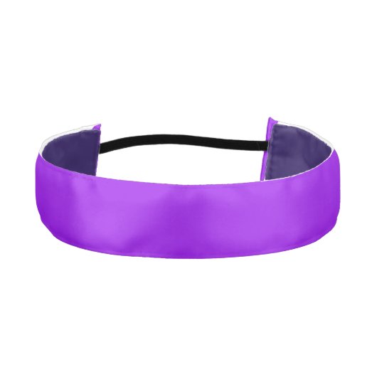1.5" Purple Double Satin Fitness Headband アスレチックヘッドバンド (正面)